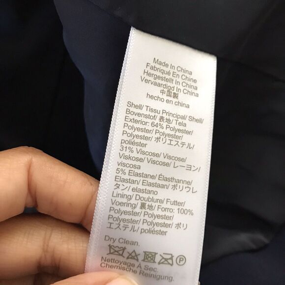 J. Crew Regent Navy Blue Classic Preppy Academia Blazer Jacket - 10 M - Picture 8 of 9